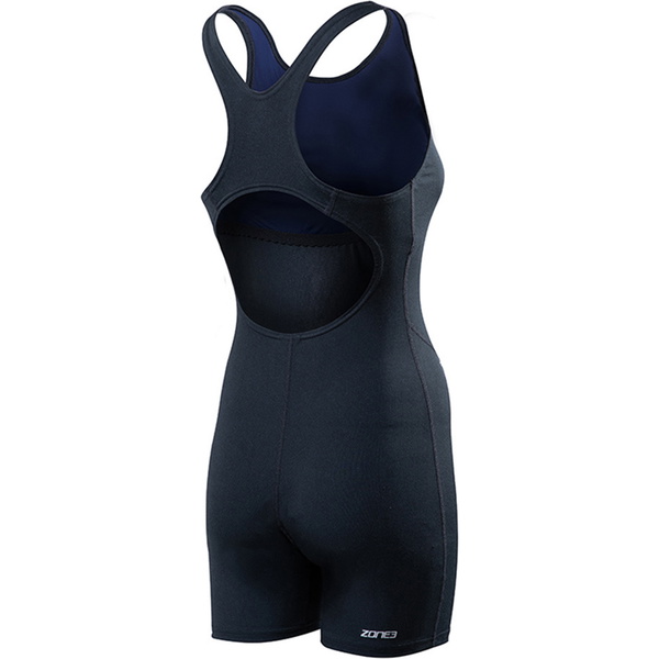 2025 ZONE3 Frauen OWS Renew Short Leg Kneeskin Swim Costume SW22WOWSK101 - Black